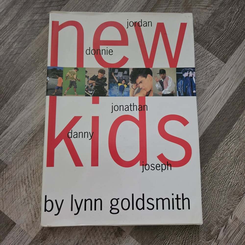 New Kids On The Block Lynn Goldsmith 1990 Photo Book Paperback Vintage 90s